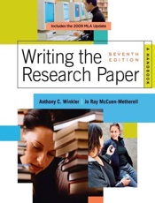 Writing the Research Paper_ A Handbook, 2009 MLA Update Edition - Anthony C. Winkler;Jo Ray McCuen-Metherell