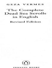 The Complete Dead Sea Scrolls i - Geza Vermes