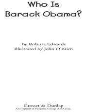 Who Is Barack Obama_ (Who Was_) - Roberta Edwards & Who HQ