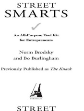 Street Smarts_ An All-Purpose T - Norm Brodsky; Bo Burlingham