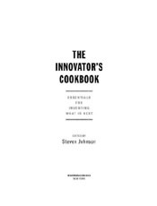 The Innovator's Cookbook - Steven Johnson