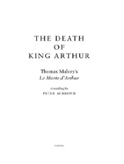 The Death of King Arthur - Peter Ackroyd