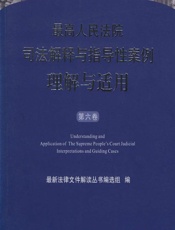 最高人民法院司法解释与指导性案例理解与适用（第六卷） - 最新法律文件解读丛书编选组