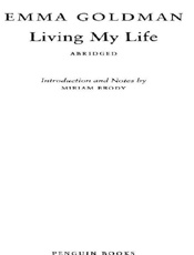 Living My Life - Emma Goldman