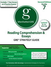 Reading Comprehension & Essays GRE Strategy Guide, 2nd Edition (Manhattan GRE Strategy Guides) - - Manhattan GRE