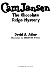 The Chocolate Fudge Mystery - David A. Adler