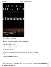 Sleepless - Charlie Huston.htm - noel