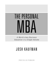 The Personal MBA - Josh Kaufman
