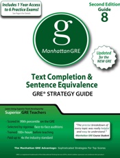 Text Completion & Sentence Equivalence GRE Strategy Guide, 2nd Edition (Manhattan GRE Strategy Guides) - - Manhattan GRE