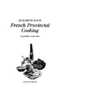 French Provincial Cooking - Elizabeth David