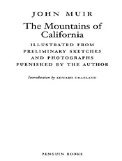 The Mountains of California - John Muir