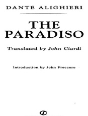 The Paradiso - Dante Alighieri