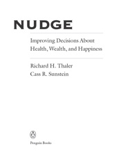 Nudge - Richard H. Thaler & Cass R. Sunstein