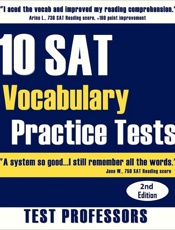 10 SAT Vocabulary Practice Test - Paul Iv; Test Professors